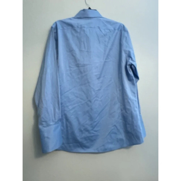 Charles Tyrwhitt Dress Shirt 17.5 36 Classic Fit Non Iron Blue Long Sleeve Mens - Picture 11 of 11